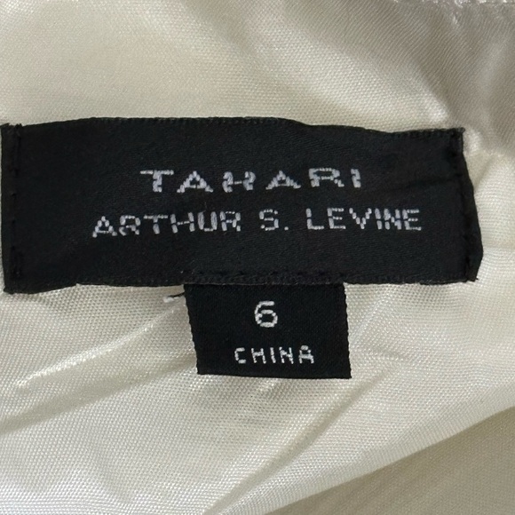 TAHARI Arthur S Levine Black and white Embellished Dress Size 6 - Picture 6 of 7